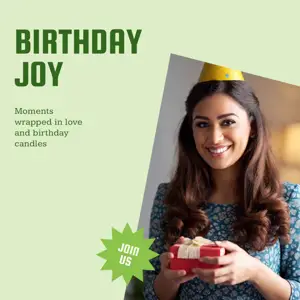 JOIN US vibrant garden template