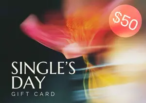 Single’s day romantic gift card template