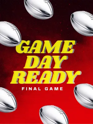 Super Bowl game red grainy background Instagram post template