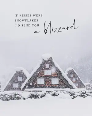 A cabin in the snow Winter Wonderland Template