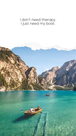 A Couple Of Boats Floating On Top Of A Lake Torn Paper Template