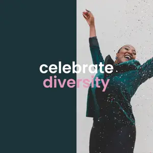 Black history month woman celebrating confetti instagram post template 