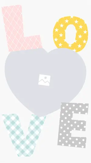 valentine love frame instagram story template