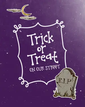 Halloween stickers Instagram post template