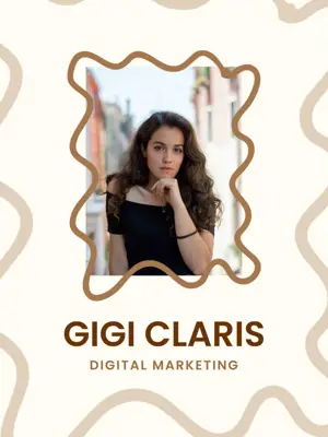 Modern beige ID Card Template