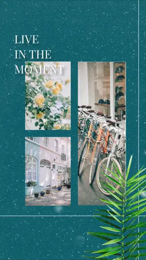 A Picture Of A Bunch Of Bikes Parked In Front Of A Building Leaves Template