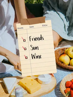 Scrapbook check-list Instagram post template