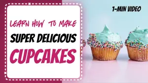 How To Make Cupcakes Recipes Youtube Thumbnail Template