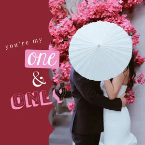 Couple photo Valentine’s Day instagram post template