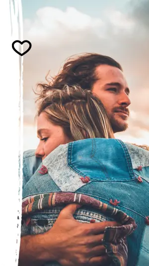 A Man Holding A Woman In His Arms Classy Template