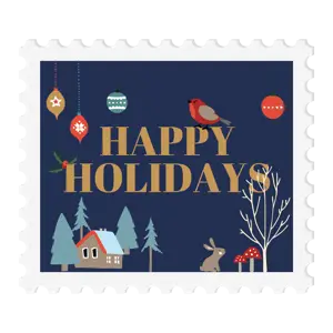 happy holidays social media Christmas holidays greetings sticker