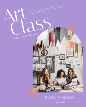  Grainy purple background back to school Instagram post template