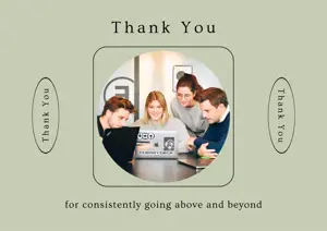 A Couple Of Women Sitting Next To Each Other Thank You Template