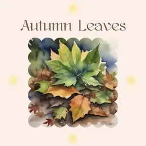 Autumn Leaves harvest gold Instagram Post template