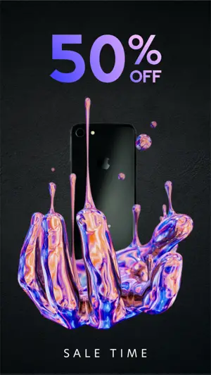 Black Friday electronic product sale Instagram story template 