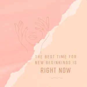 boho chic style watercolor quote instagram post template