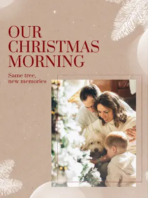 Family Christmas mini album multi pages Instagram post template