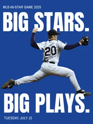 Baseball pitcher MLB all-star games Instagram post template