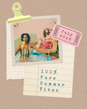 Summer vibes polaroid photo retro summer template 