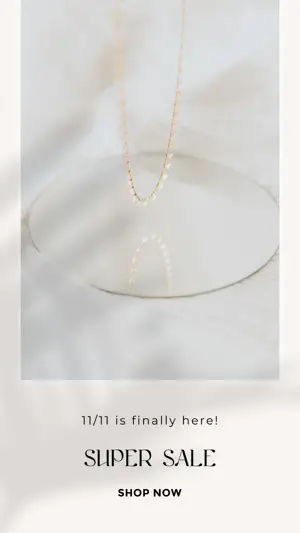 Neutral Light Elegant Luxury Super Sale Template