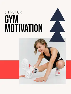 Gym motivation tips Instagram carousel multi pages template