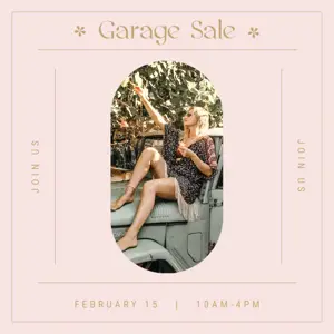 boho chic style woman sale store instagram post template