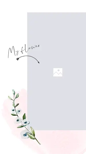 Pink Leaf My Flower Instagram Template For Story
