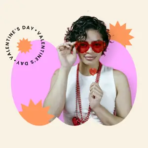 Valentine’s magic photo instagram post template