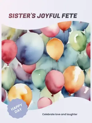 HAPPYDAY pastel wishes Portrait template