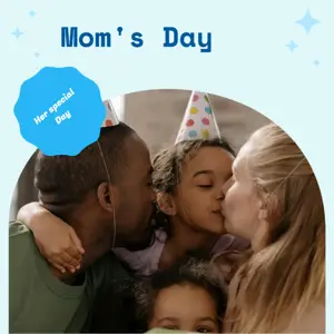 Her specialDay azure love Instagram Post template