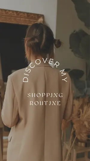 Woman In Front Of Mirror Discover Shopping Routine Instagram Reels