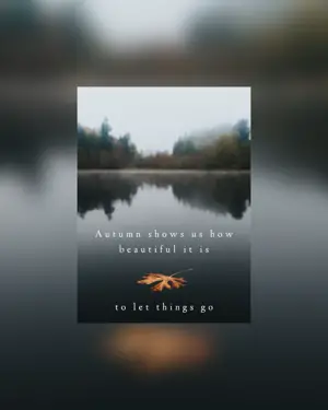 Fall autumn quote Instagram post template