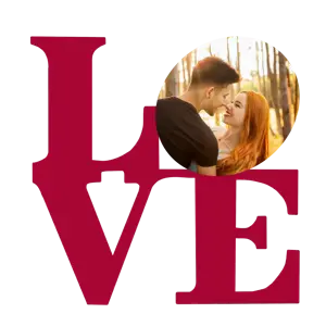 A Picture Of A Man And A Woman In Love Love Stickers Template