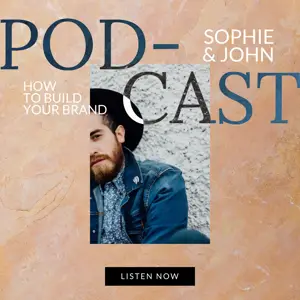 A Man With A Beard Wearing A Hat Podcast Template