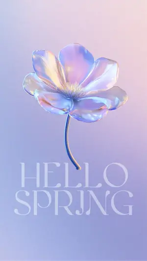 A Man And A Woman Embracing Each Other Spring Story Template