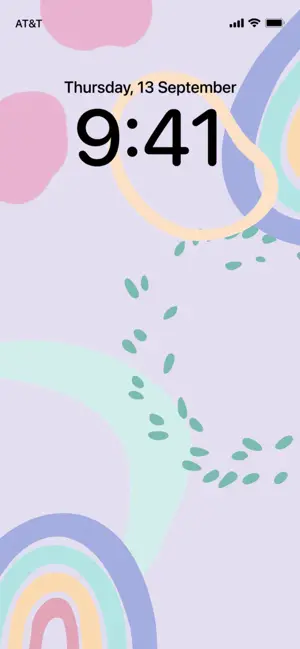 An Abstract Painting With Circles And Leaves Wallpapers Template