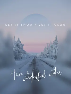 Winter minimalist Instagram post template