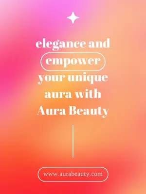 Aura Beauty gradient background template 