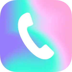 Photo Of A Ios14 Icons ? Template Design With A Phone Icon With A Blue And Pink Background Ios14 Icons Template