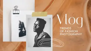 Fashion Photography Vlog Creative Youtube Thumbnail Template