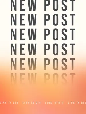 Orange gradient new post instagram post template 