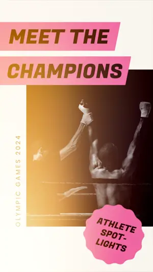 Olympics games 2024 champion instagram story template 