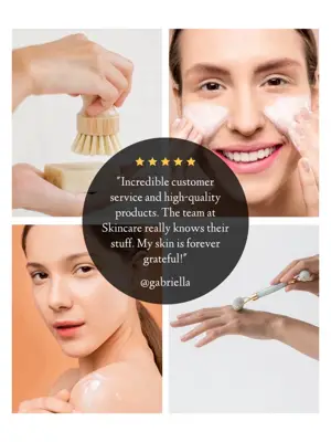 beauty testimonials review Instagram post template 