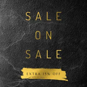 Gold luxury fashion shop sale Instagram post template  