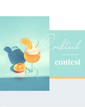 A Picture Of A Glass Of Cocktail With An Orange Slice Foodie Template
