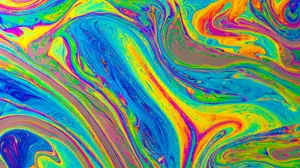 A Multicolored Background Of Fluid Paint Zoom Backgrounds Template