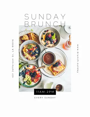 Restaurant Brunch Flyer Template 