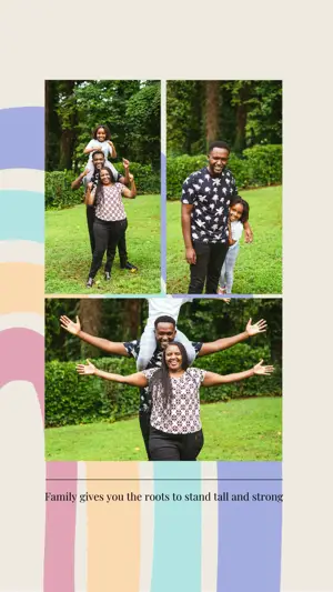 Asian family home indoor Instagram story template