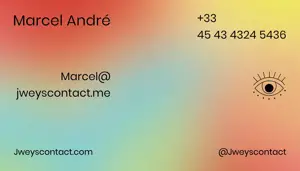 A Close Up Of A Business Card With An Eye Business Card Template