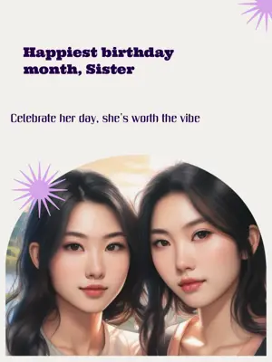 Celebrate her day, she's worth the vibe royal radiance Portrait template